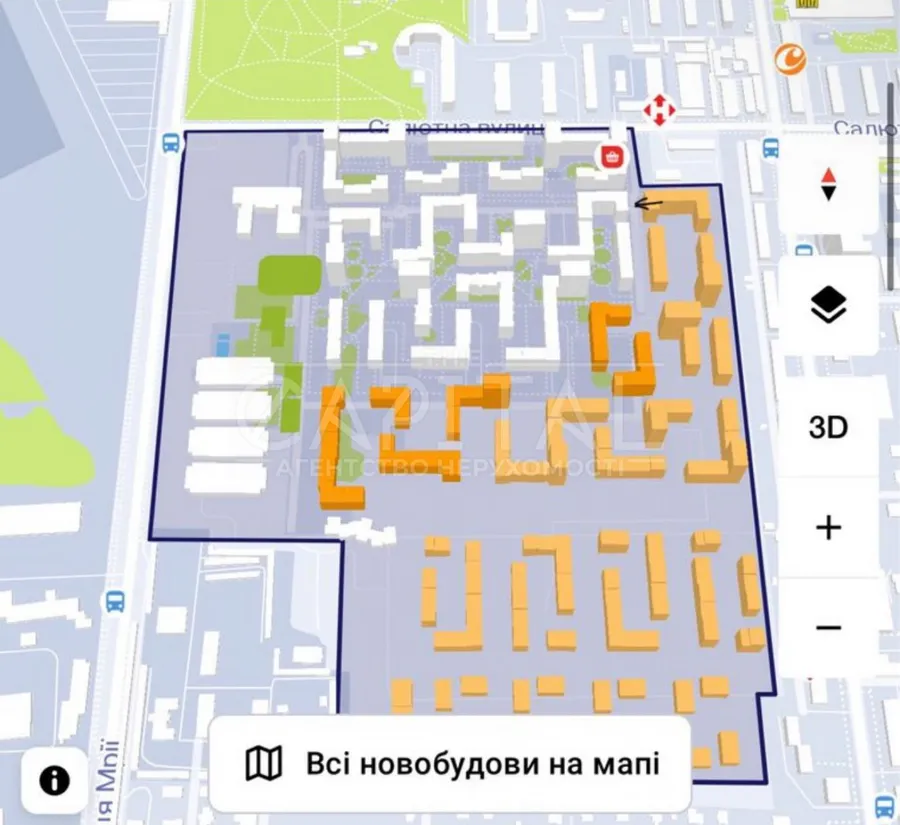 Продажа  коммерческое помещение Киевская обл., Киев, Салютная ул., 2 будинок 9